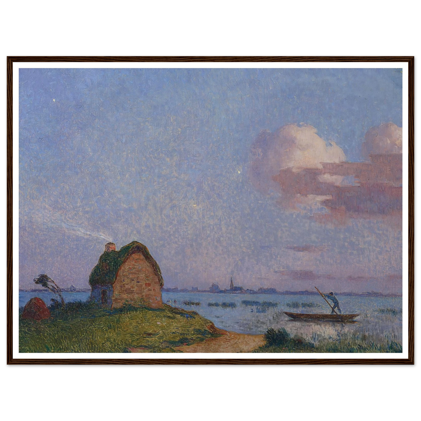 Twilight in Briere Art Print | Ferdinand du Puigaudeau - Framed Poster - 30x40 cm / 12x16″ - Black frame