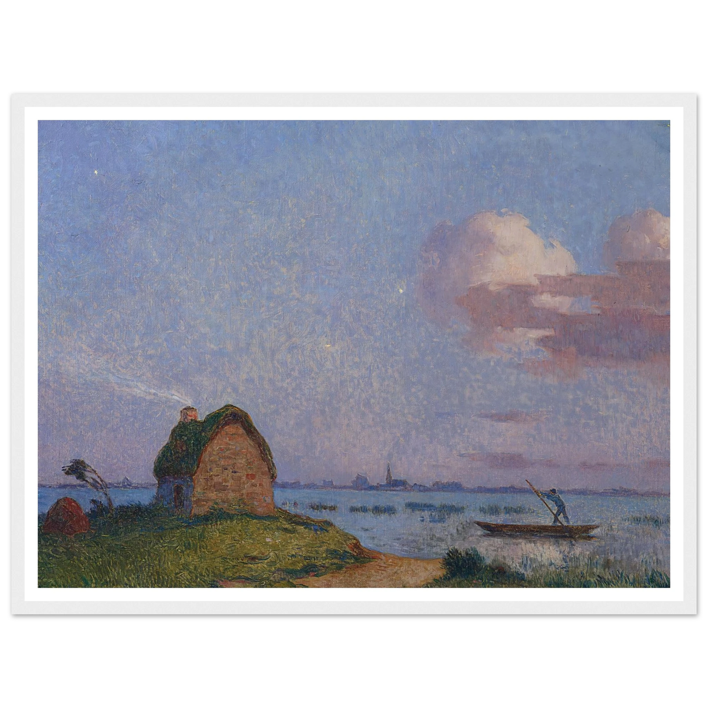 Twilight in Briere Art Print | Ferdinand du Puigaudeau - Framed Poster - 30x40 cm / 12x16″ - Black frame