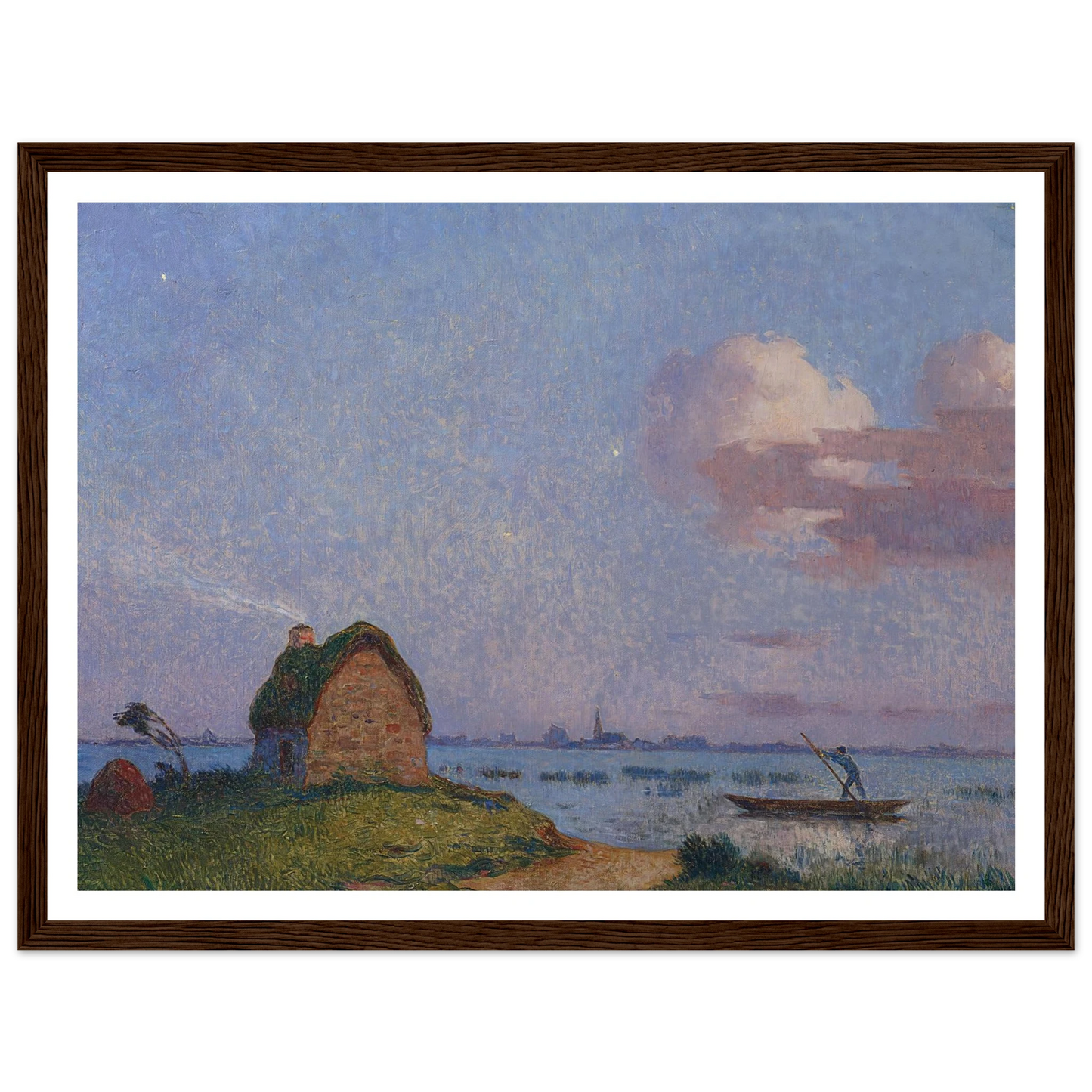 Twilight in Briere Art Print | Ferdinand du Puigaudeau - Framed Poster - 30x40 cm / 12x16″ - Black frame
