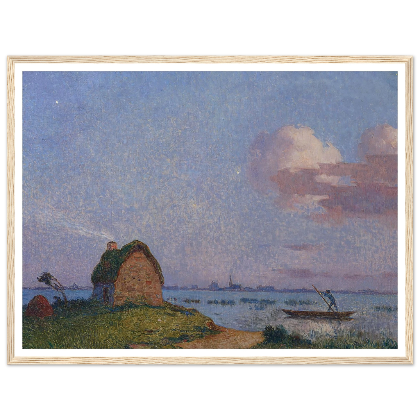 Twilight in Briere Art Print | Ferdinand du Puigaudeau - Framed Poster - 30x40 cm / 12x16″ - Black frame