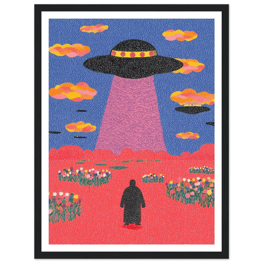 UFO - Framed Poster - 30x40 cm / 12x16″ - Black frame