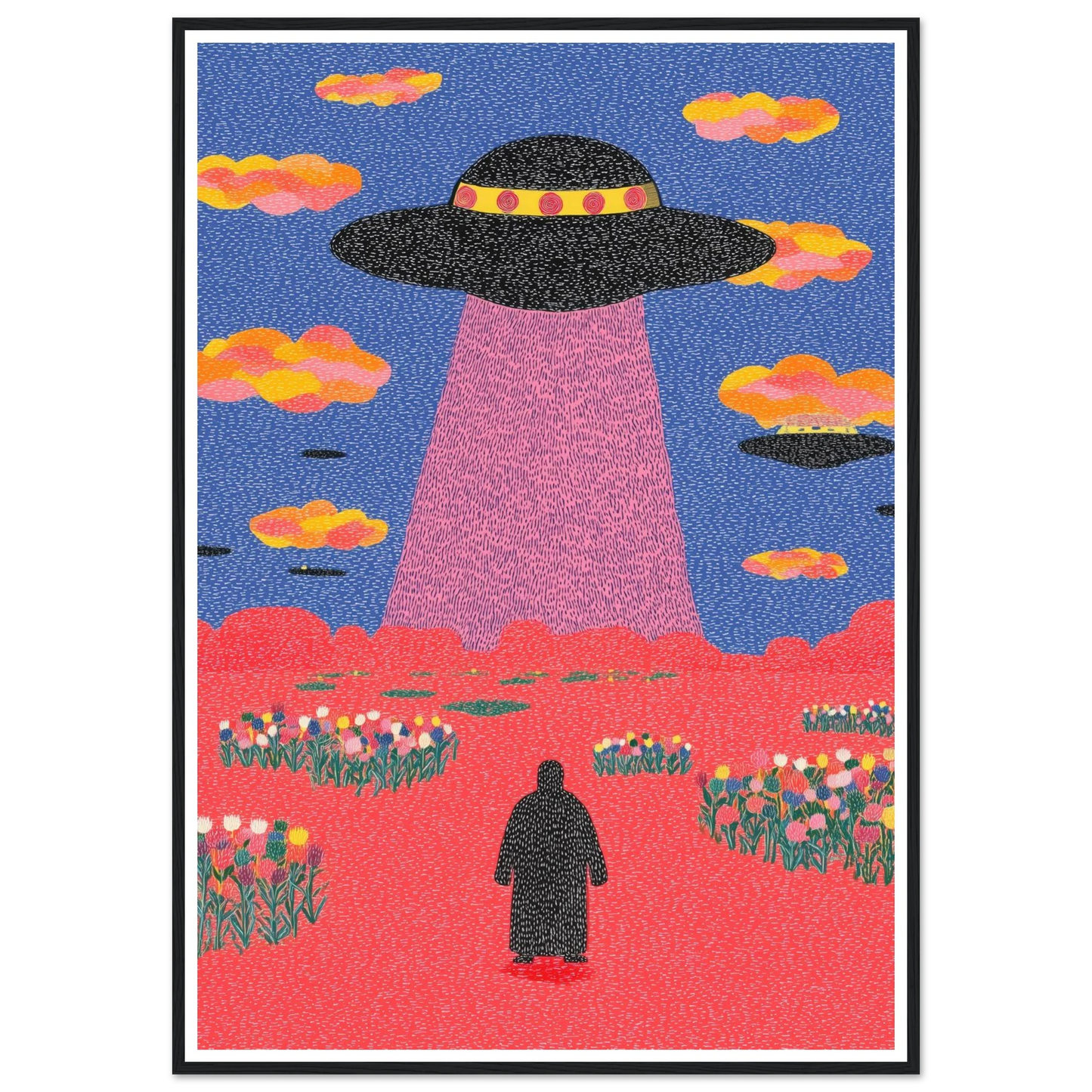 UFO - Framed Poster - 30x40 cm / 12x16″ - Black frame