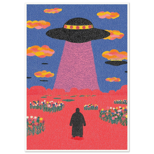 UFO - Framed Poster - 30x40 cm / 12x16″ - Black frame