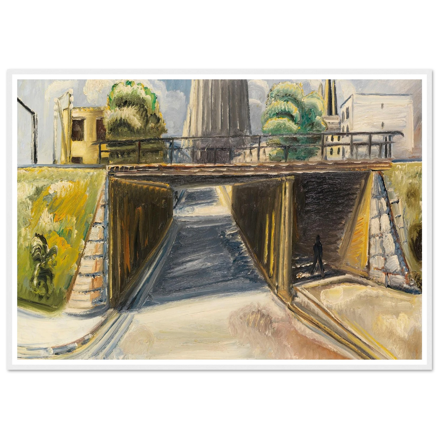 Unterführung in Ulm (1933) Art Print | Paul Kleinschmidt - Framed Poster - 30x40 cm / 12x16″ - Black frame