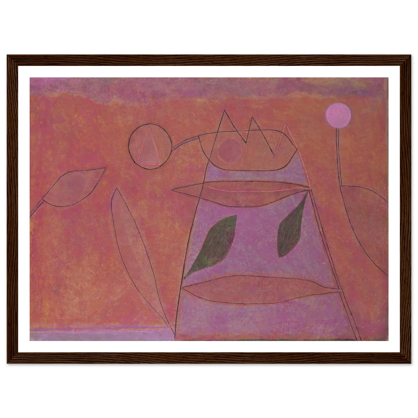 Untitled (1933) Art Print | Paul Klee - Framed Poster - 30x40 cm / 12x16″ - Black frame