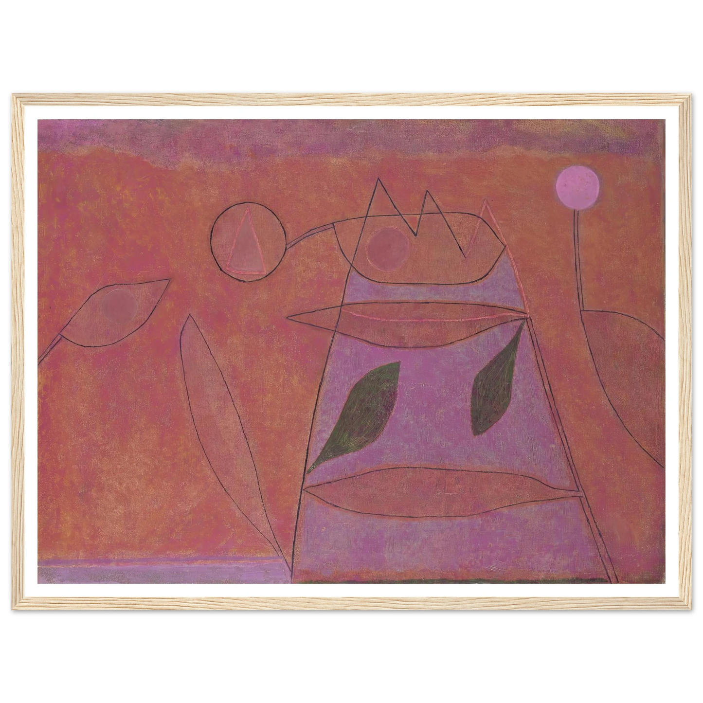 Untitled (1933) Art Print | Paul Klee - Framed Poster - 30x40 cm / 12x16″ - Black frame