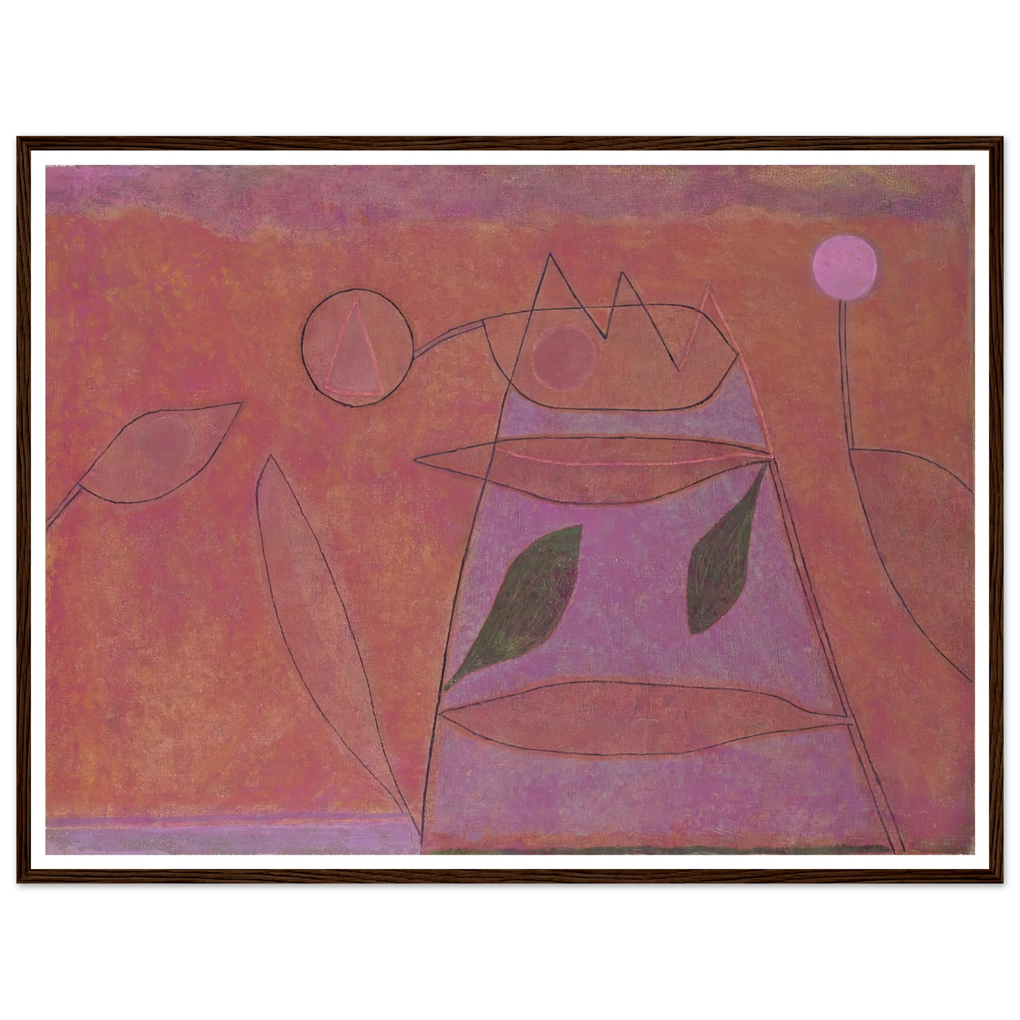 Untitled (1933) Art Print | Paul Klee - Framed Poster - 30x40 cm / 12x16″ - Black frame