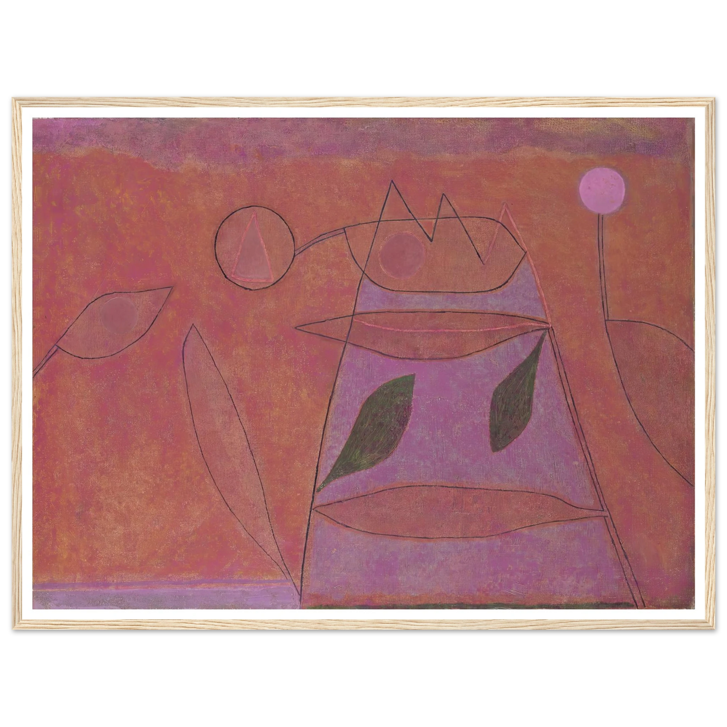 Untitled (1933) Art Print | Paul Klee - Framed Poster - 30x40 cm / 12x16″ - Black frame