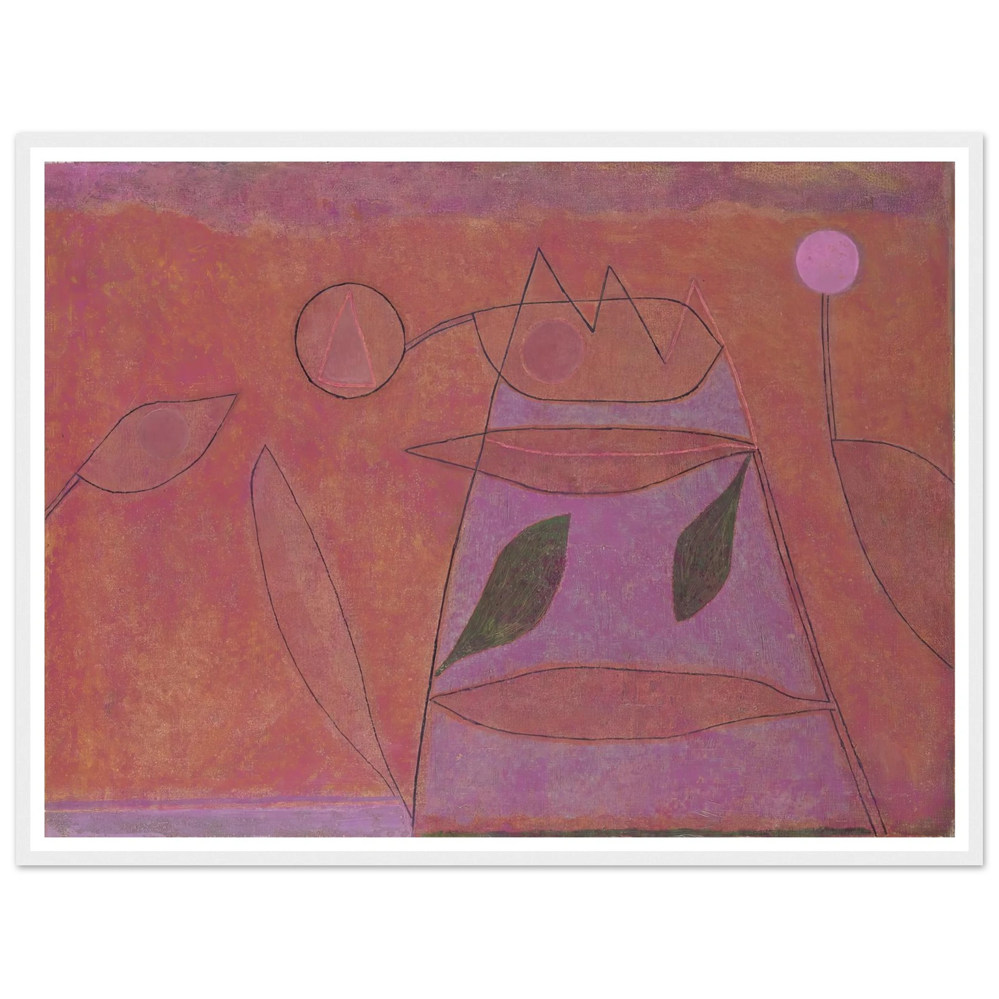 Untitled (1933) Art Print | Paul Klee - Framed Poster - 30x40 cm / 12x16″ - Black frame