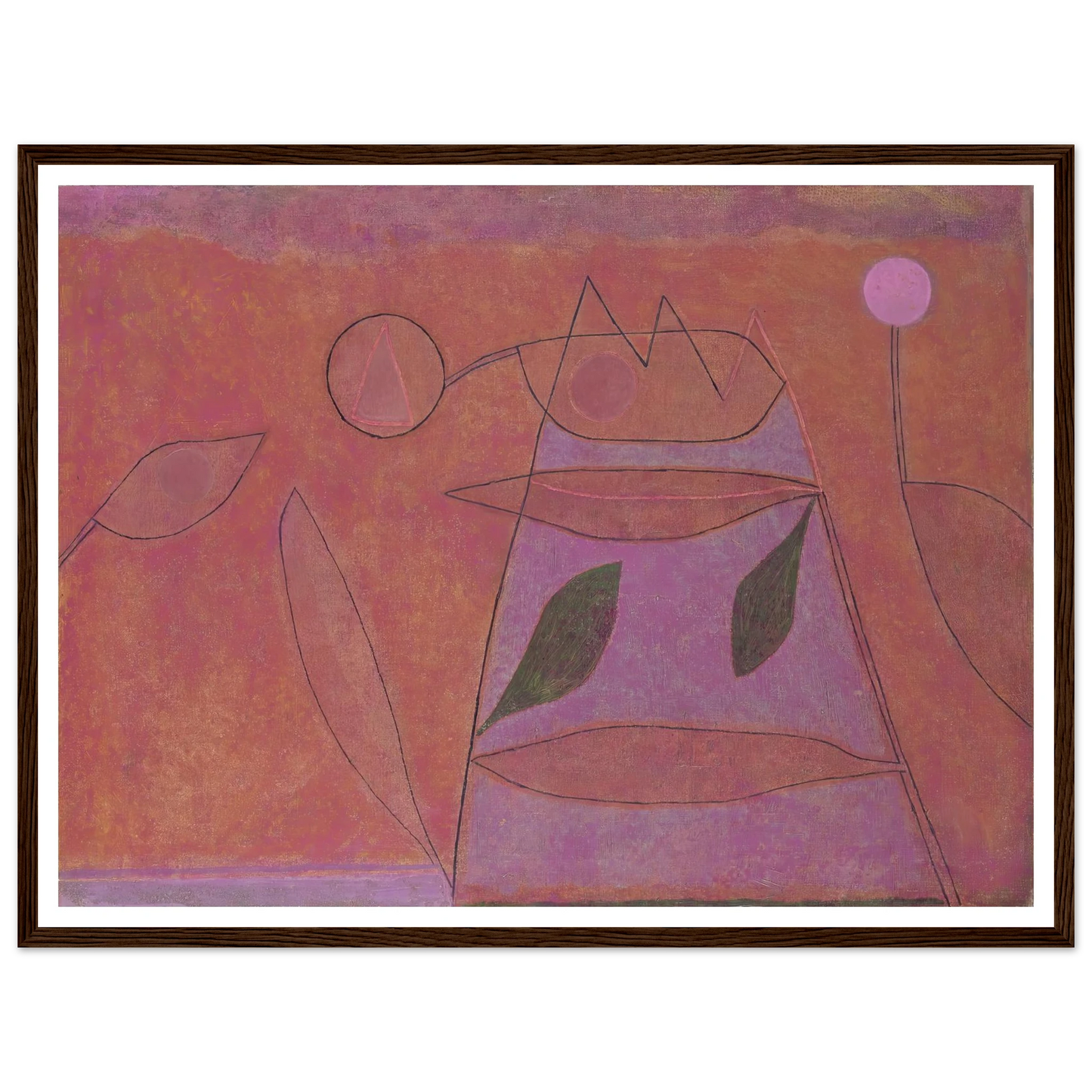 Untitled (1933) Art Print | Paul Klee - Framed Poster - 30x40 cm / 12x16″ - Black frame