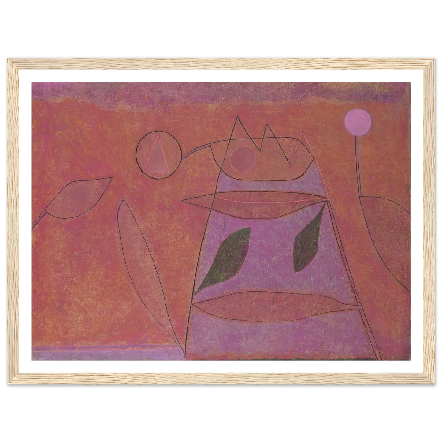 Untitled (1933) Art Print | Paul Klee - Framed Poster - 30x40 cm / 12x16″ - Black frame