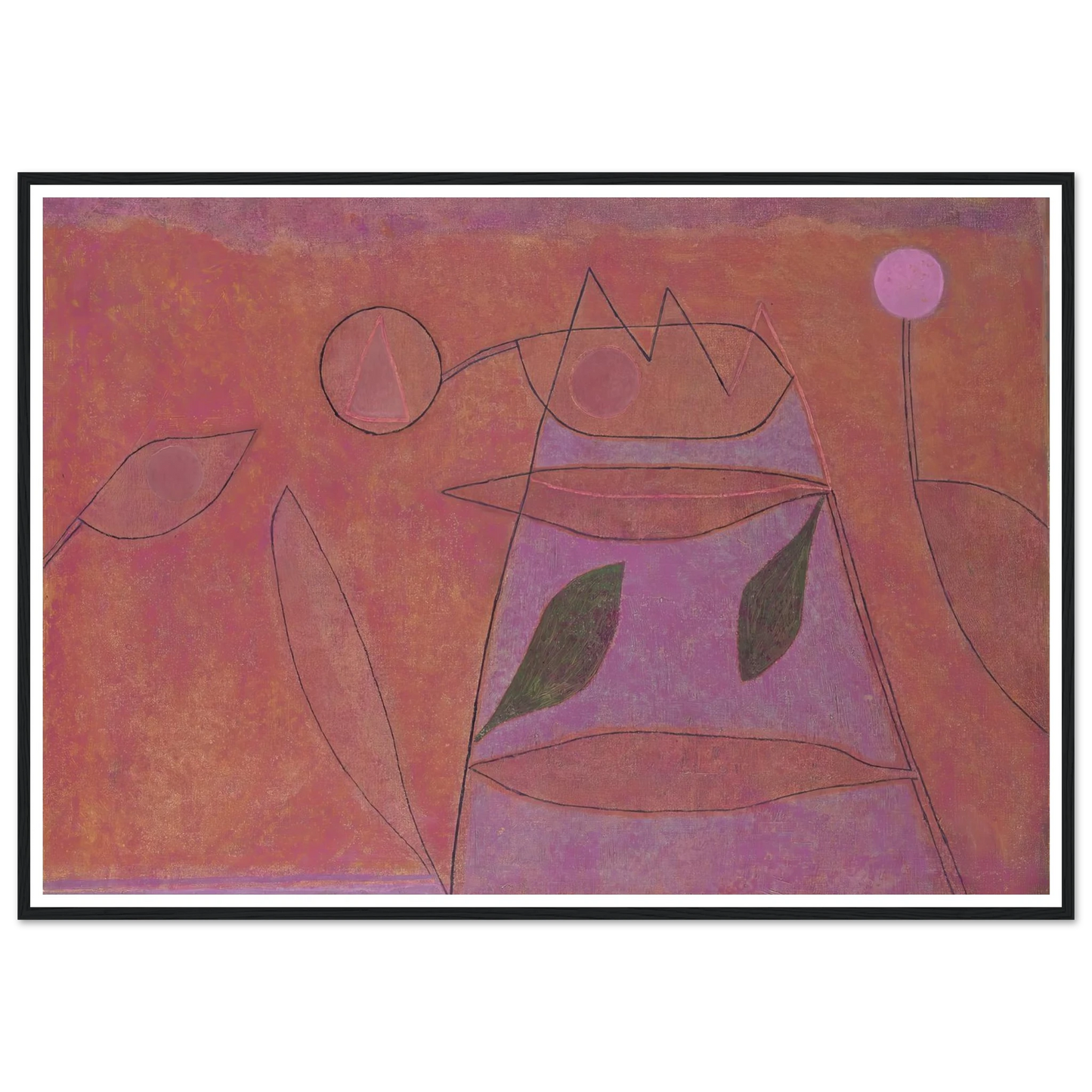 Untitled (1933) Art Print | Paul Klee - Framed Poster - 30x40 cm / 12x16″ - Black frame