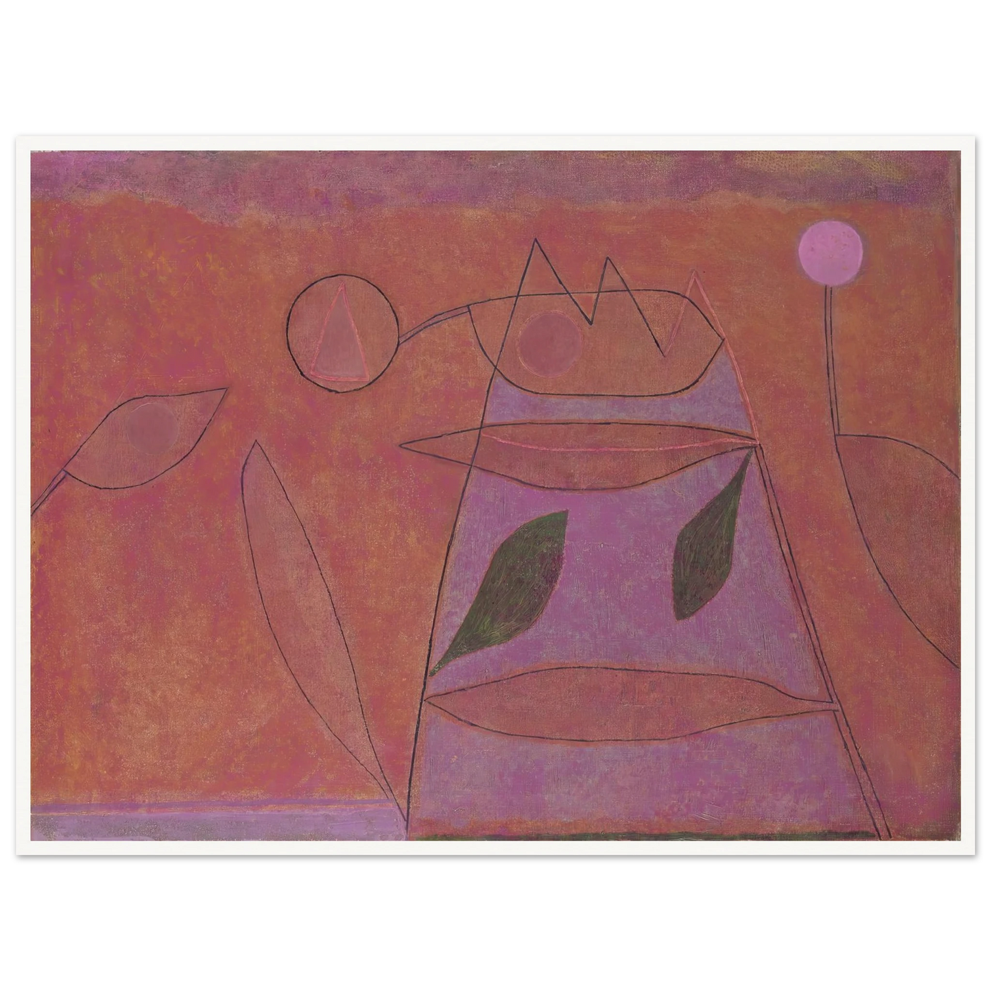 Untitled (1933) Art Print | Paul Klee - Framed Poster - 30x40 cm / 12x16″ - Black frame