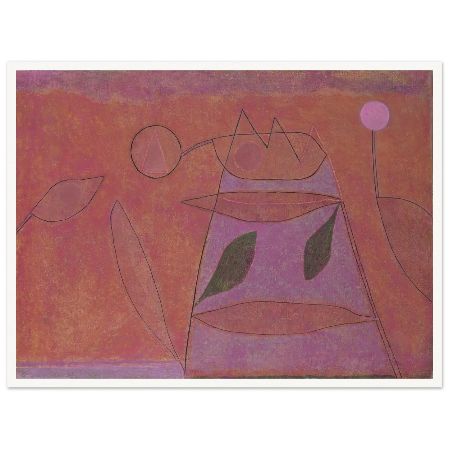 Untitled (1933) Art Print | Paul Klee - Framed Poster - 30x40 cm / 12x16″ - Black frame