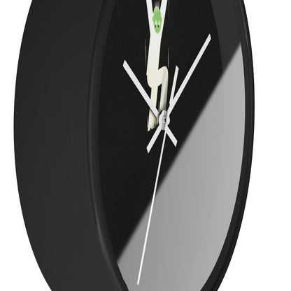 Untitled Wall Clock | Anonymous - White - Black Base - 10"