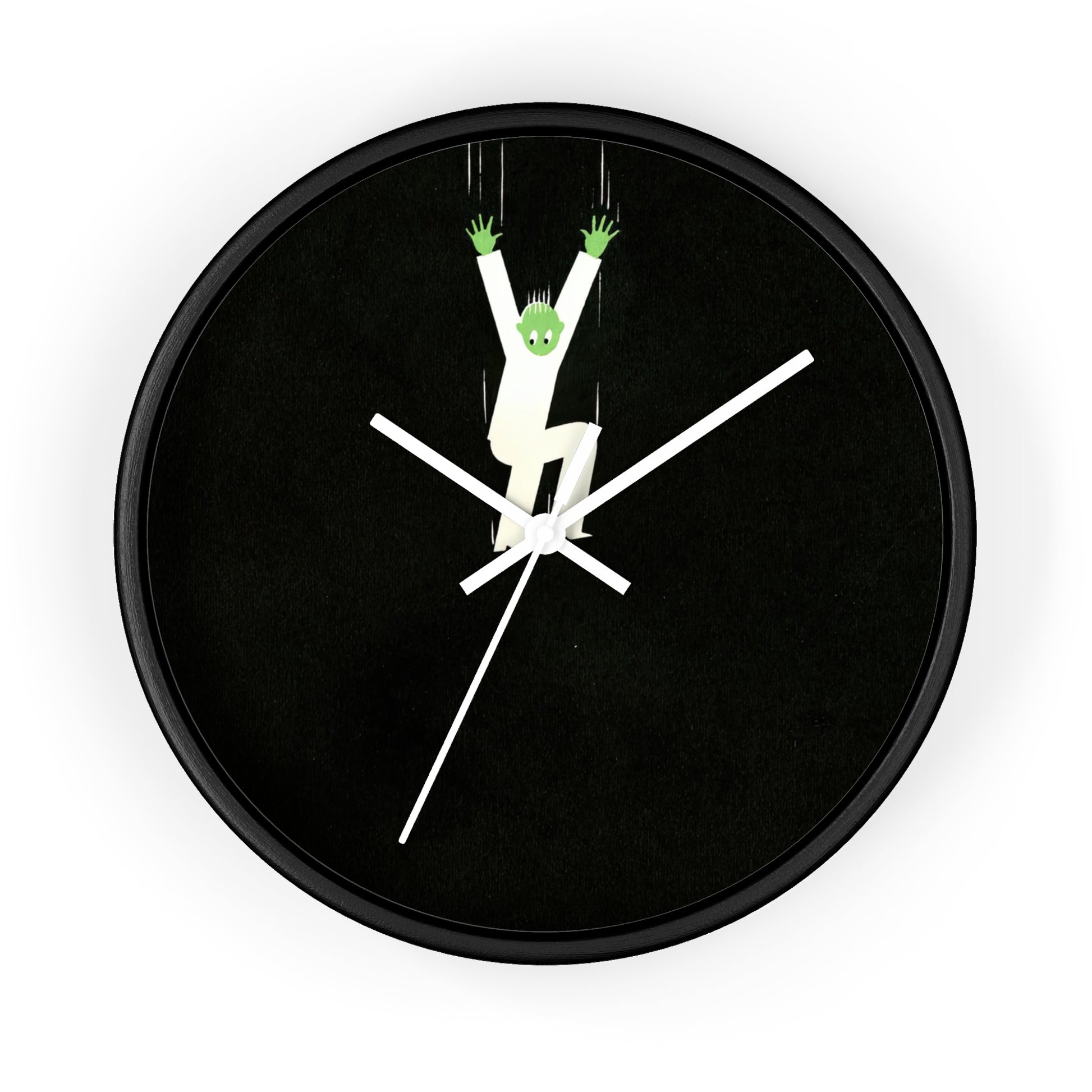 Untitled Wall Clock | Anonymous - White - Black Base - 10"