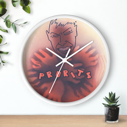 Untitled Wall Clock | Anonymous - White - White Base - 10"