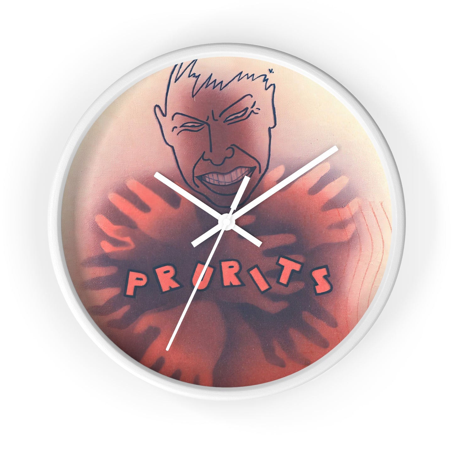 Untitled Wall Clock | Anonymous - White - White Base - 10"