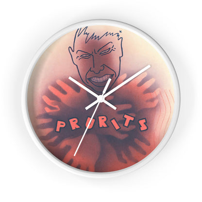 Untitled Wall Clock | Anonymous - White - White Base - 10"