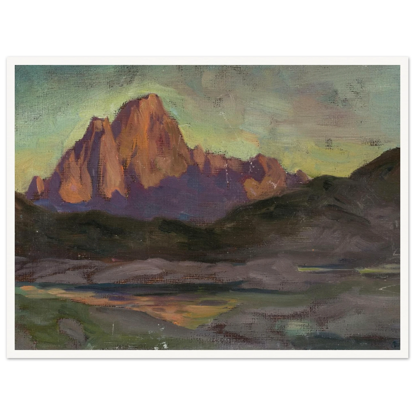Vaagakallen. Study from Lofoten (1901) Art Print | Anna Boberg - Framed Poster - 30x40 cm / 12x16″ - Black frame