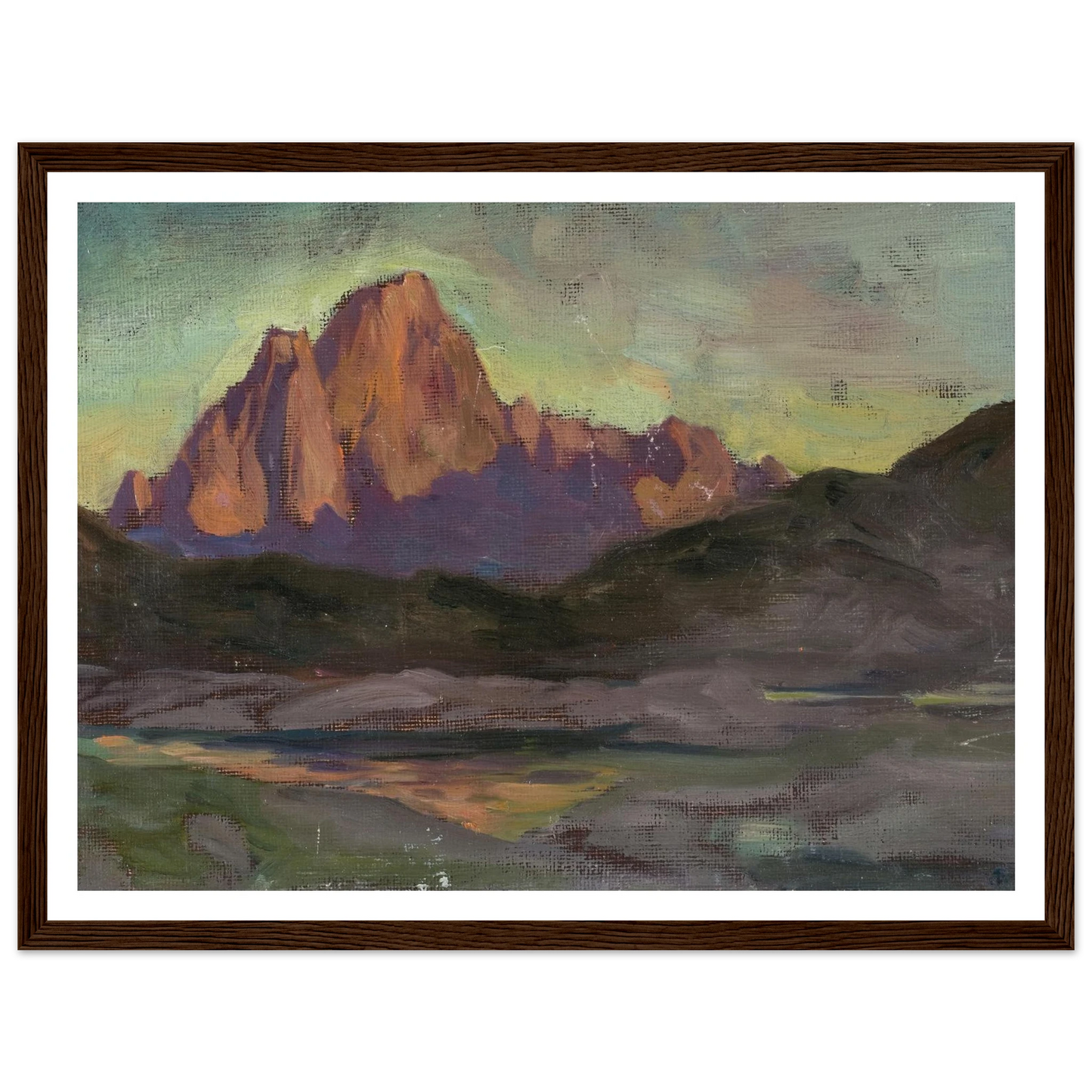 Vaagakallen. Study from Lofoten (1901) Art Print | Anna Boberg - Framed Poster - 30x40 cm / 12x16″ - Black frame