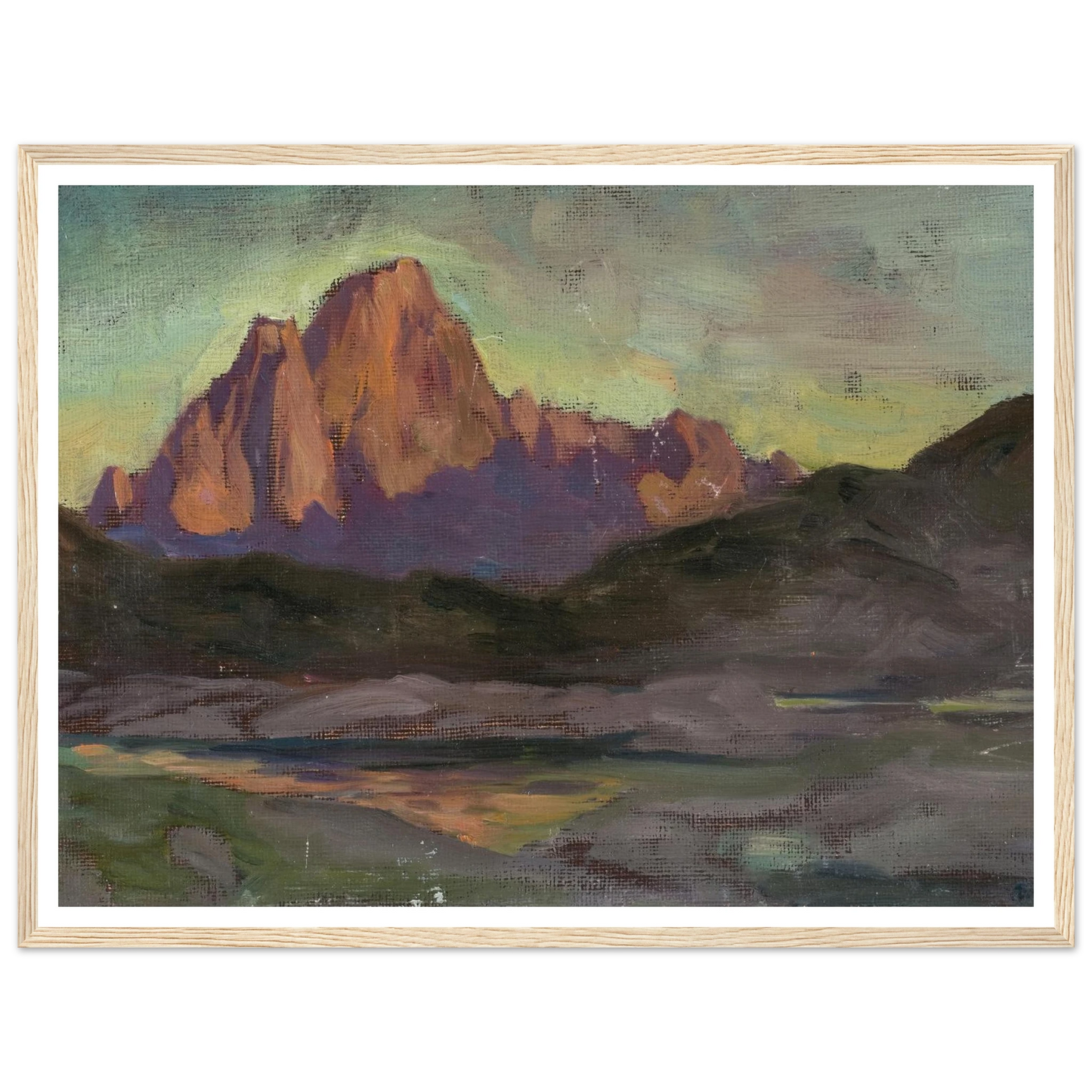 Vaagakallen. Study from Lofoten (1901) Art Print | Anna Boberg - Framed Poster - 30x40 cm / 12x16″ - Black frame