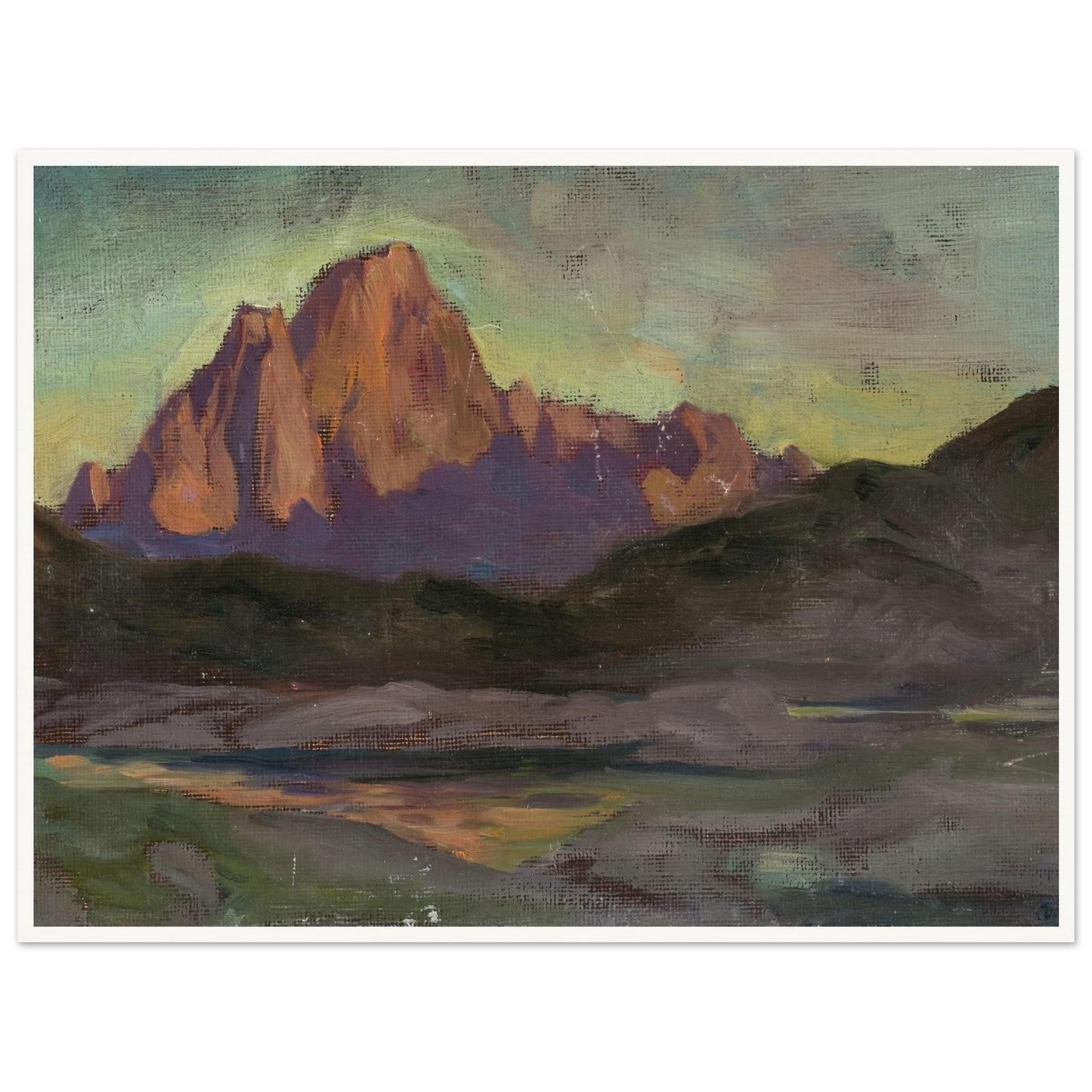 Vaagakallen. Study from Lofoten (1901) Art Print | Anna Boberg - Framed Poster - 30x40 cm / 12x16″ - Black frame