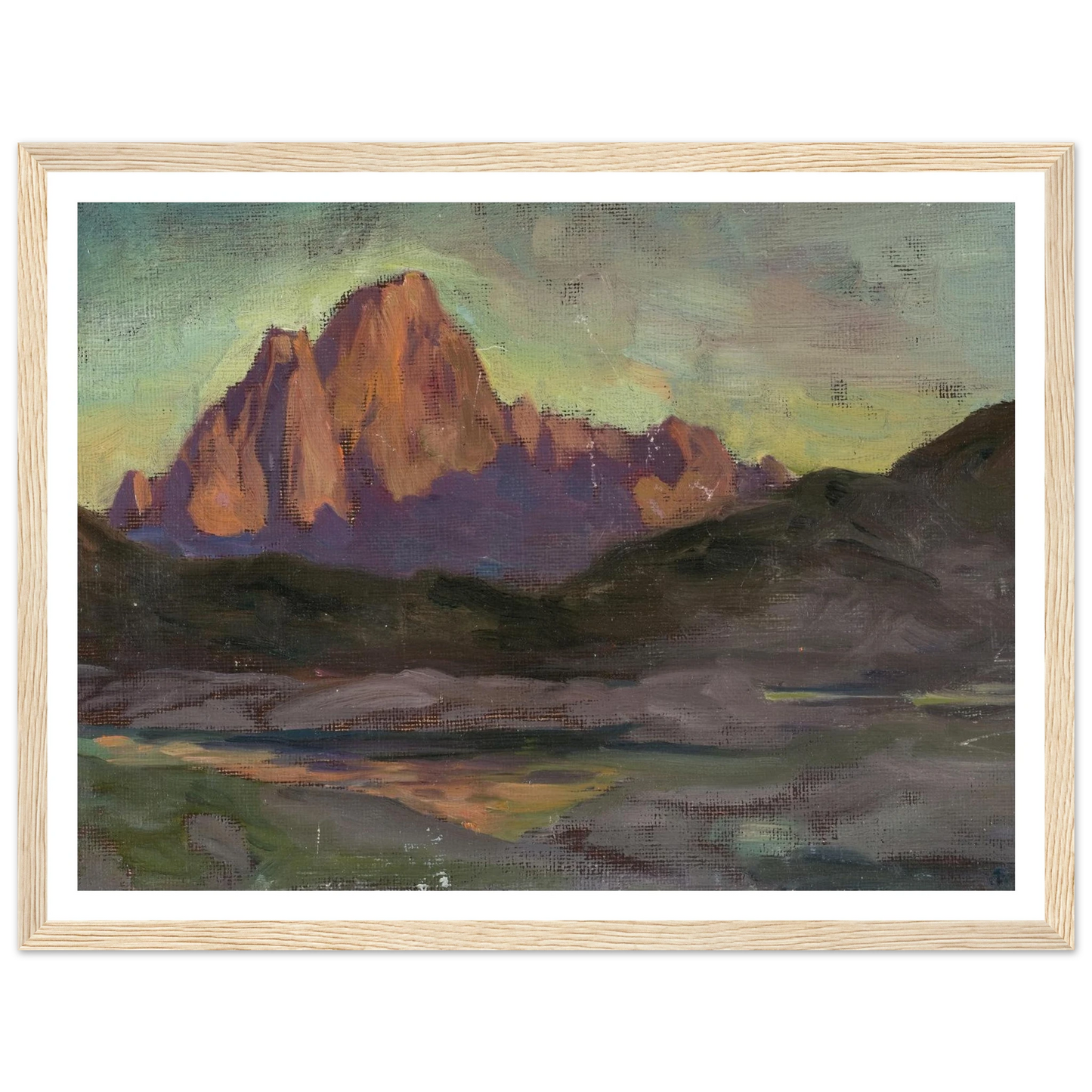 Vaagakallen. Study from Lofoten (1901) Art Print | Anna Boberg - Framed Poster - 30x40 cm / 12x16″ - Black frame