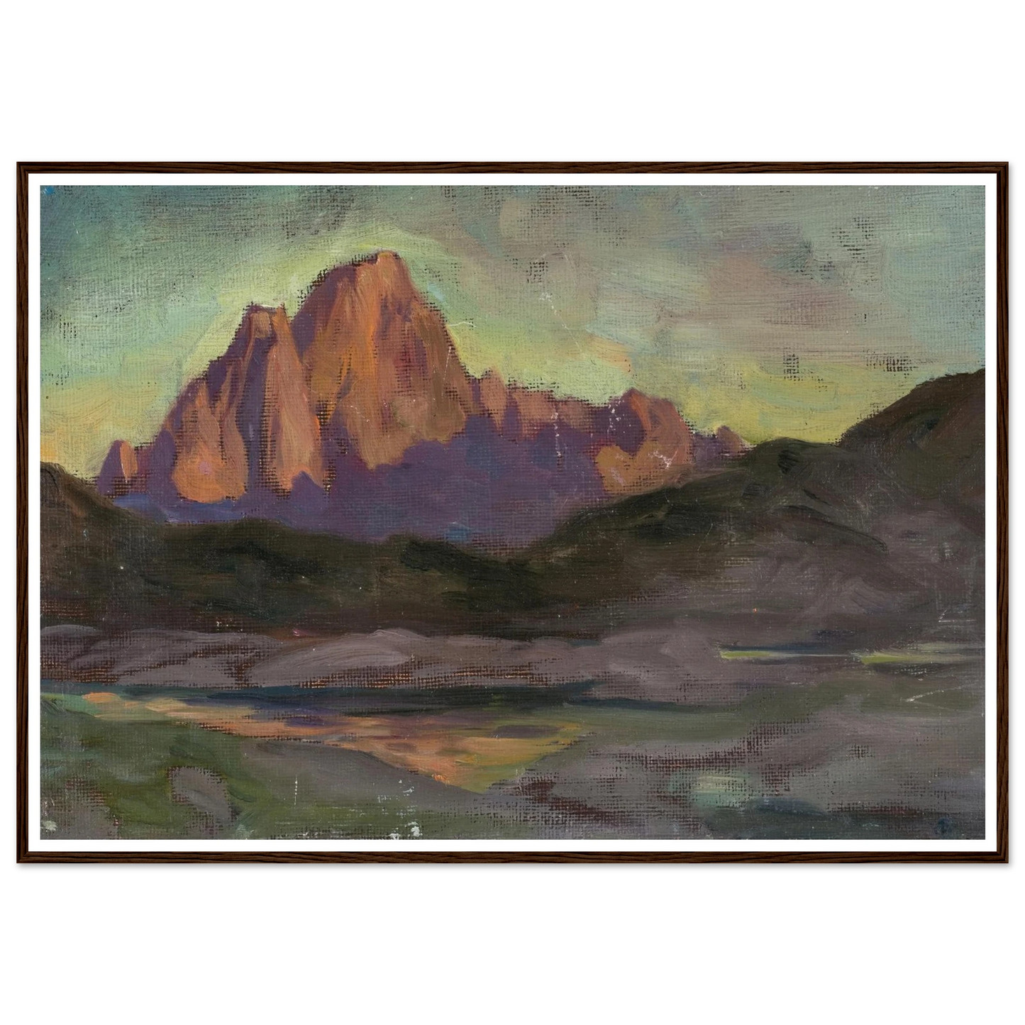 Vaagakallen. Study from Lofoten (1901) Art Print | Anna Boberg - Framed Poster - 30x40 cm / 12x16″ - Black frame