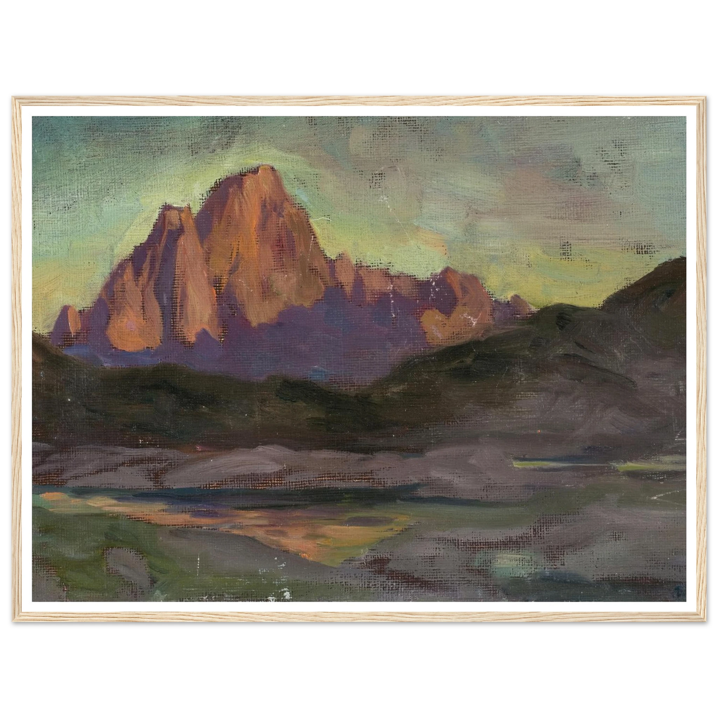 Vaagakallen. Study from Lofoten (1901) Art Print | Anna Boberg - Framed Poster - 30x40 cm / 12x16″ - Black frame