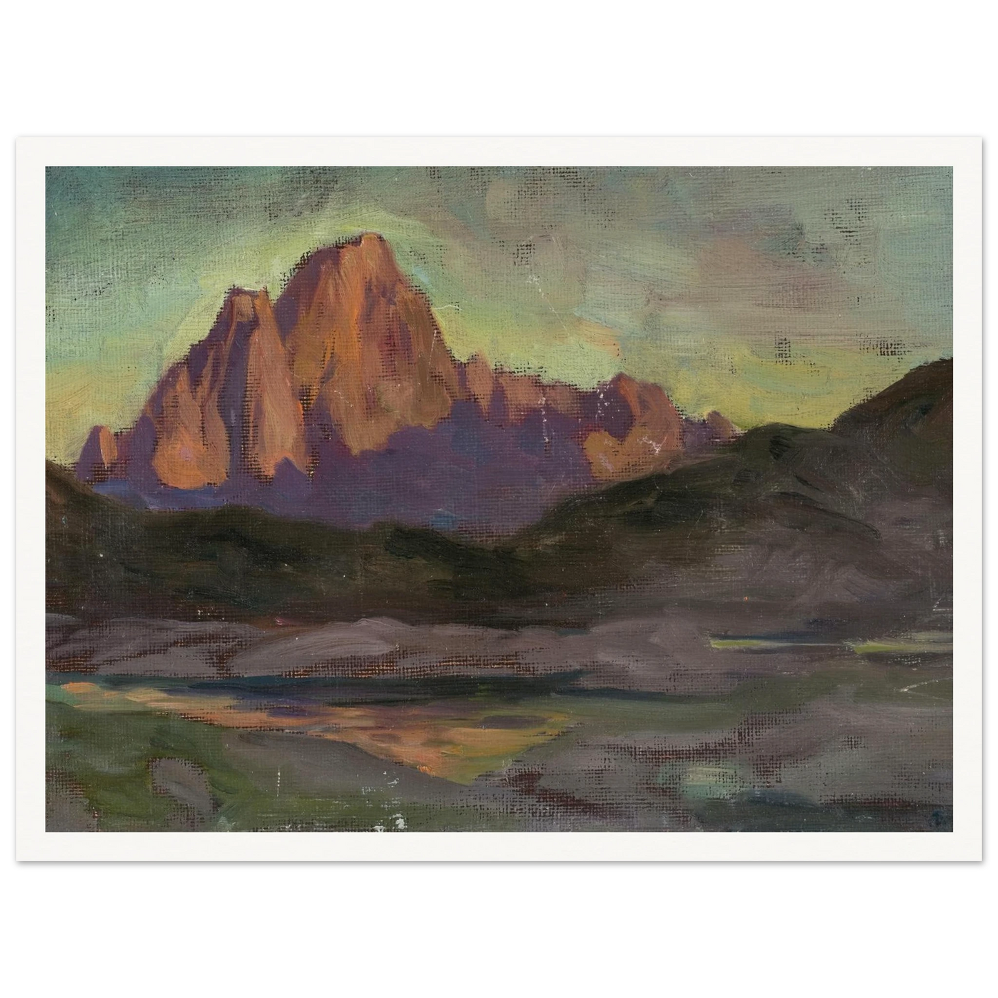 Vaagakallen. Study from Lofoten (1901) Art Print | Anna Boberg - Framed Poster - 30x40 cm / 12x16″ - Black frame