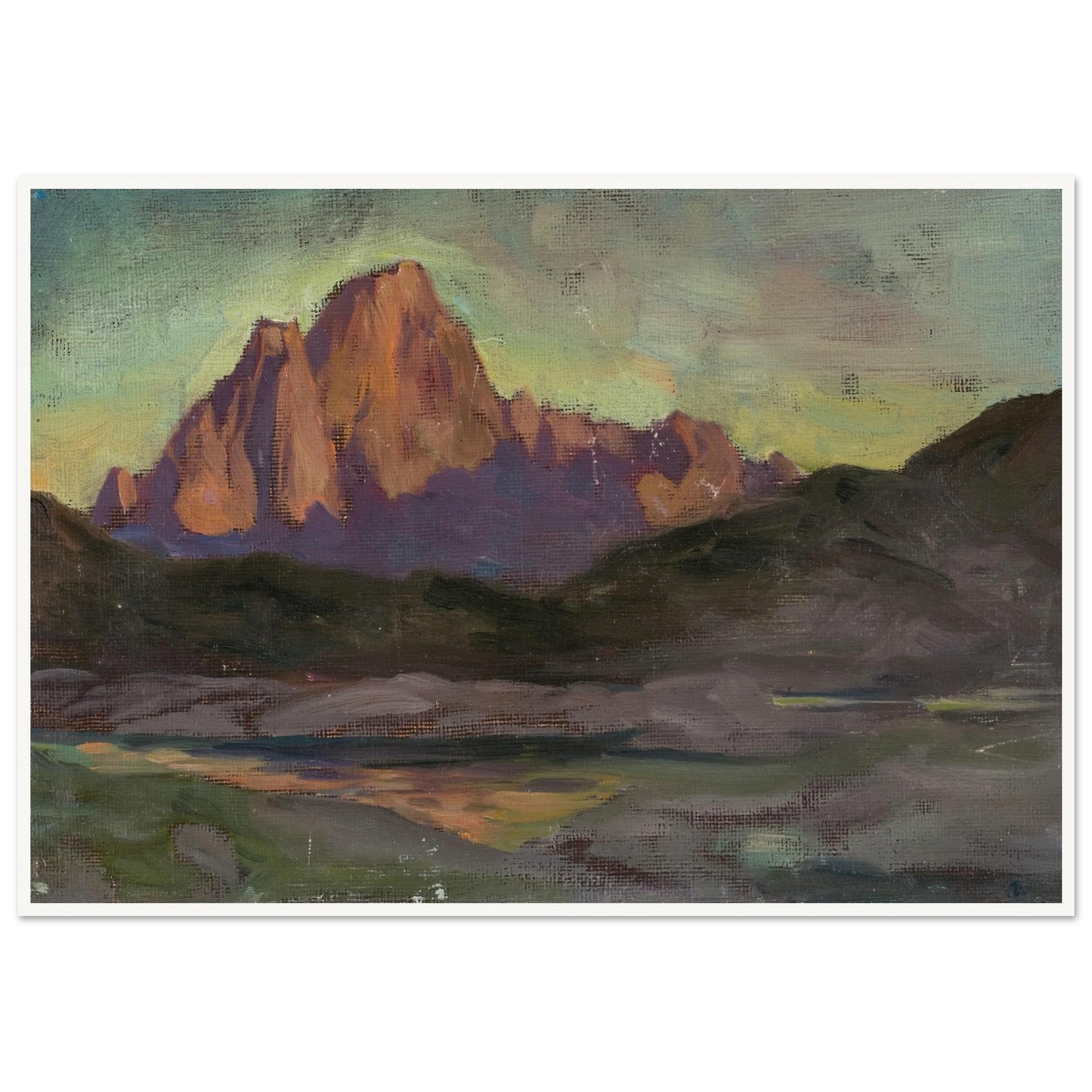 Vaagakallen. Study from Lofoten (1901) Art Print | Anna Boberg - Framed Poster - 30x40 cm / 12x16″ - Black frame