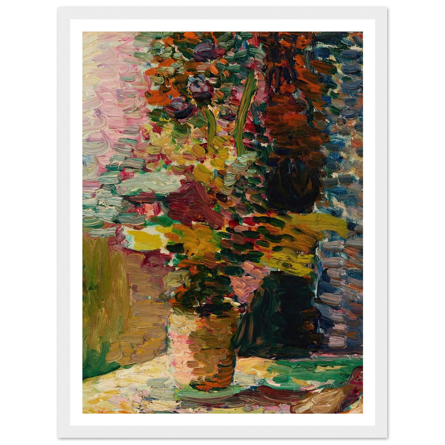 Vase de fleurs (1898-1900) Art Print | Henri Matisse - Framed Poster - 30x40 cm / 12x16″ - Black frame