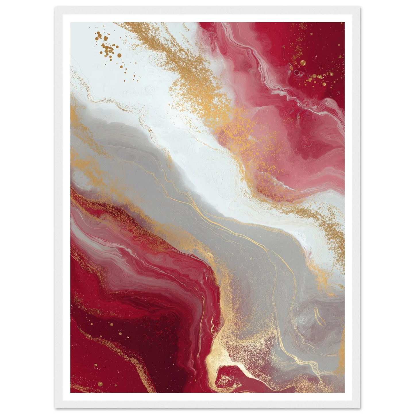 Veil of Vermilion - Framed Poster - 30x40 cm / 12x16″ - Black frame