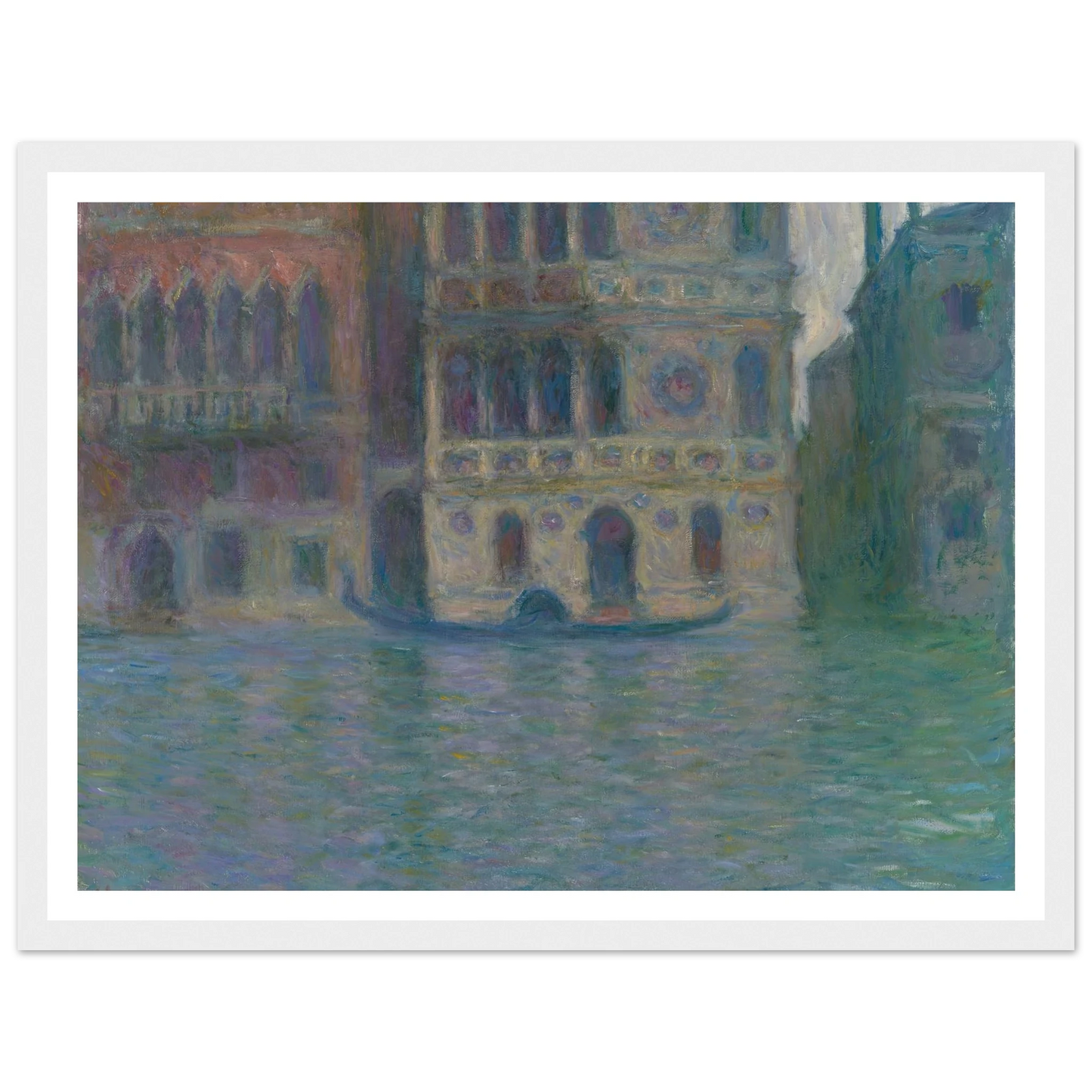 Venice, Palazzo Dario (1908) Art Print | Claude Monet - Framed Poster - 30x40 cm / 12x16″ - Black frame