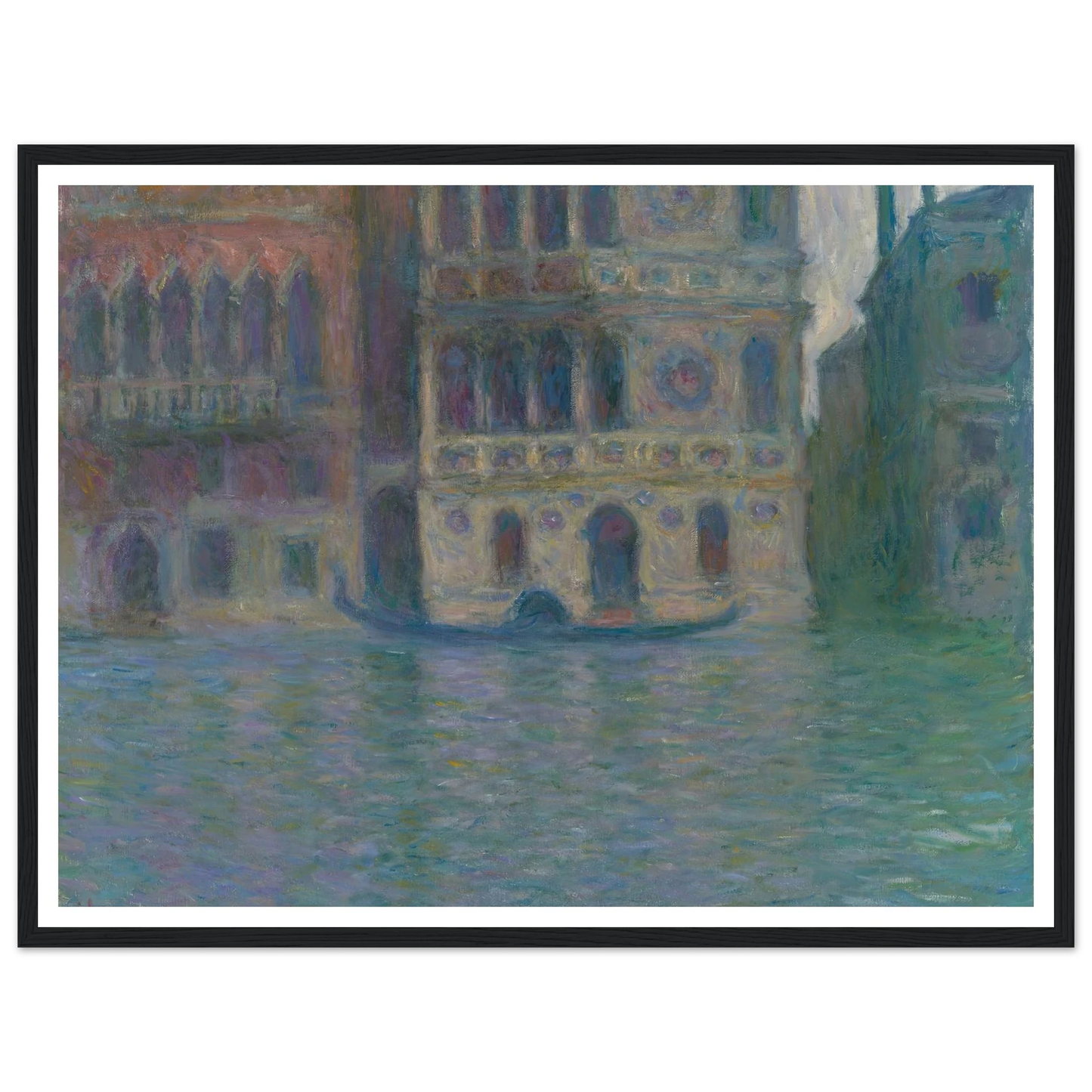 Venice, Palazzo Dario (1908) Art Print | Claude Monet - Framed Poster - 30x40 cm / 12x16″ - Black frame