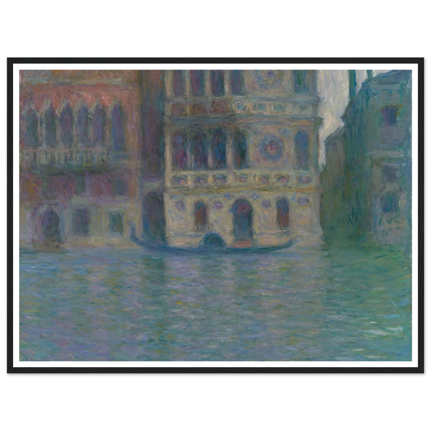 Venice, Palazzo Dario (1908) Art Print | Claude Monet - Framed Poster - 30x40 cm / 12x16″ - Black frame
