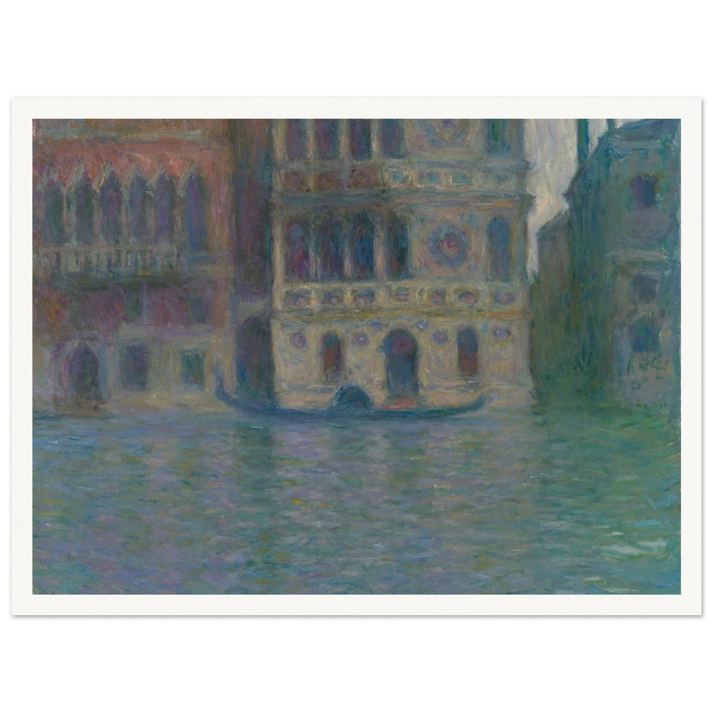 Venice, Palazzo Dario (1908) Art Print | Claude Monet - Framed Poster - 30x40 cm / 12x16″ - Black frame