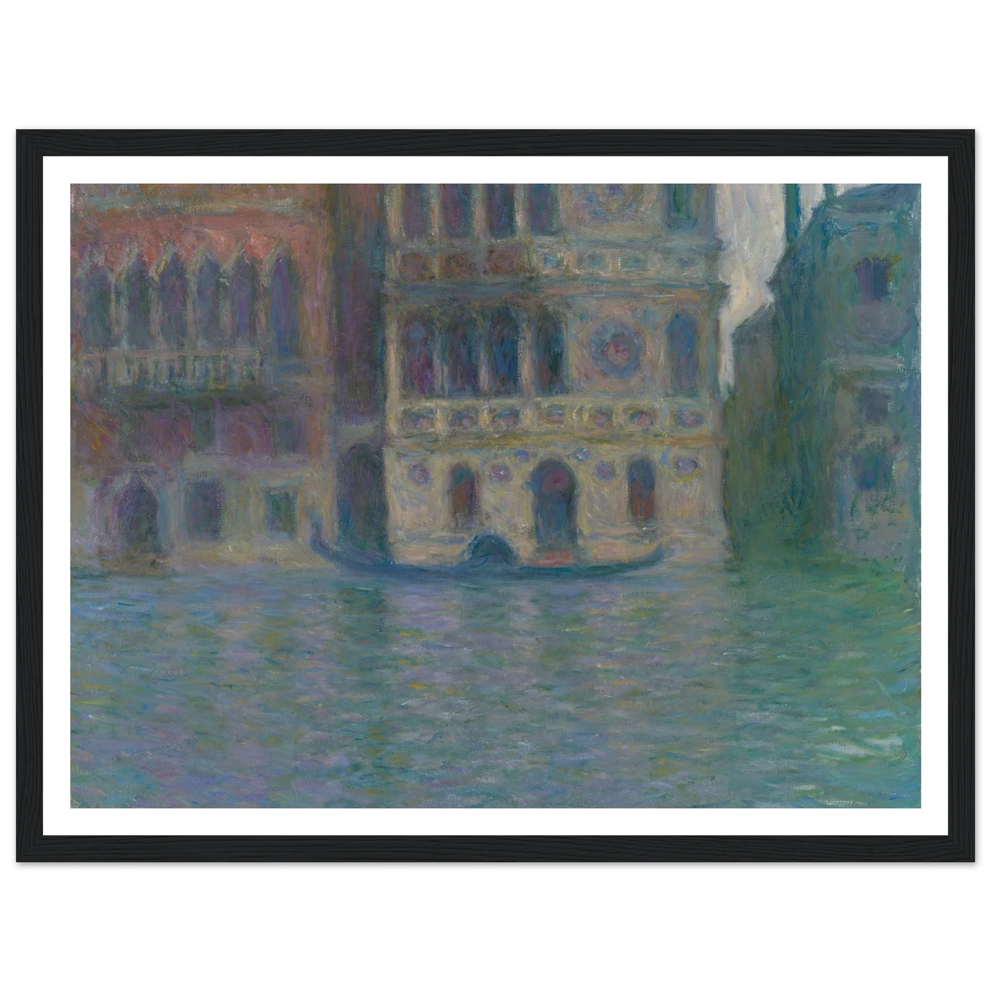 Venice, Palazzo Dario (1908) Art Print | Claude Monet - Framed Poster - 30x40 cm / 12x16″ - Black frame