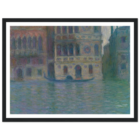 Venice, Palazzo Dario (1908) Art Print | Claude Monet - Framed Poster - 30x40 cm / 12x16″ - Black frame