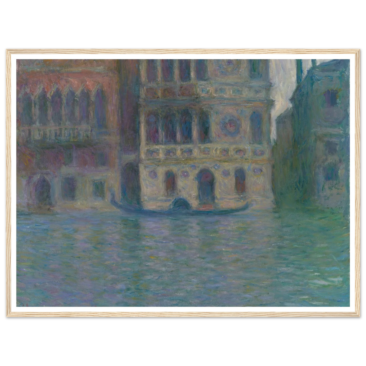 Venice, Palazzo Dario (1908) Art Print | Claude Monet - Framed Poster - 30x40 cm / 12x16″ - Black frame
