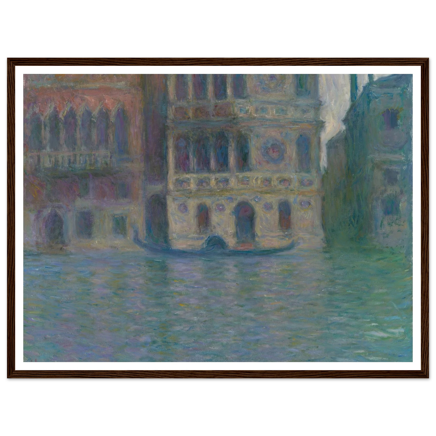 Venice, Palazzo Dario (1908) Art Print | Claude Monet - Framed Poster - 30x40 cm / 12x16″ - Black frame