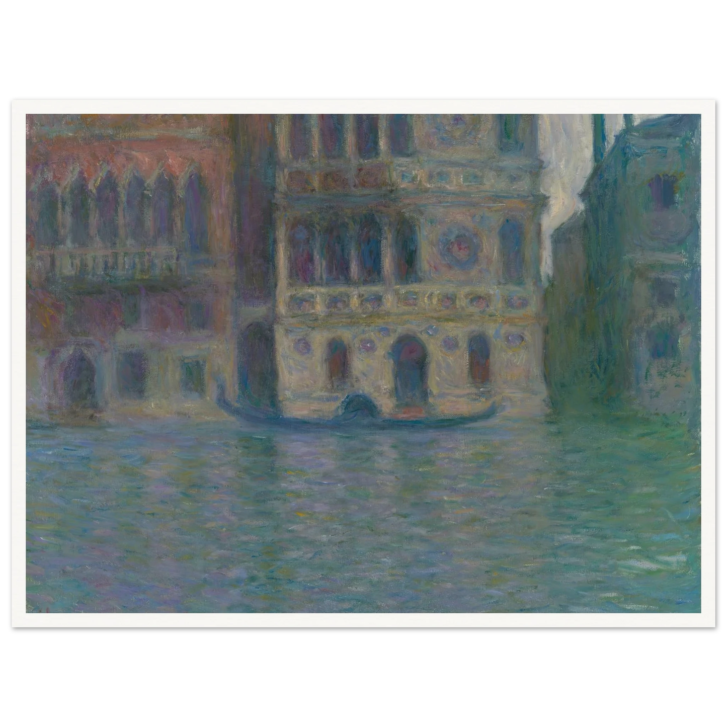 Venice, Palazzo Dario (1908) Art Print | Claude Monet - Framed Poster - 30x40 cm / 12x16″ - Black frame