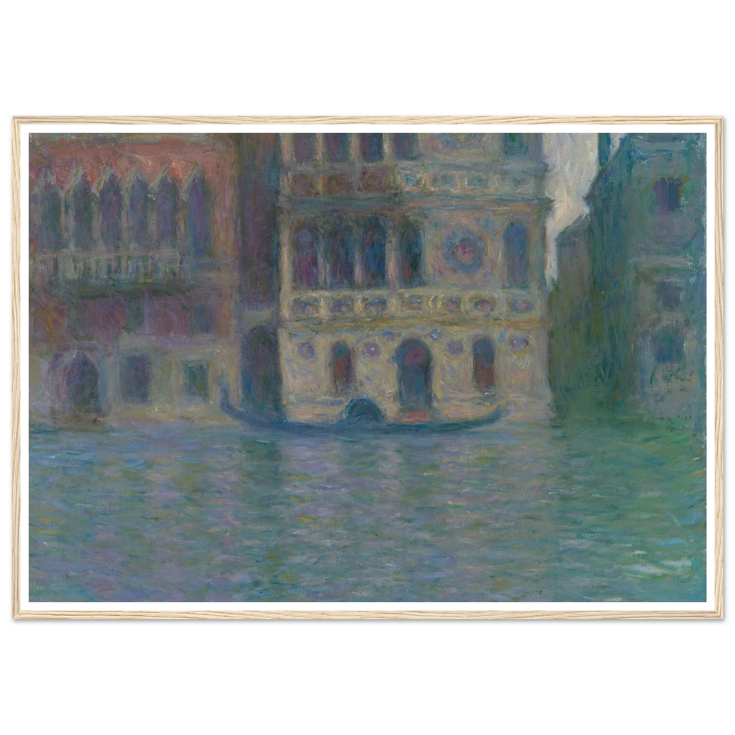 Venice, Palazzo Dario (1908) Art Print | Claude Monet - Framed Poster - 30x40 cm / 12x16″ - Black frame