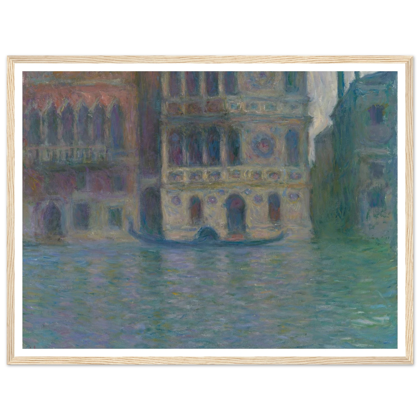 Venice, Palazzo Dario (1908) Art Print | Claude Monet - Framed Poster - 30x40 cm / 12x16″ - Black frame