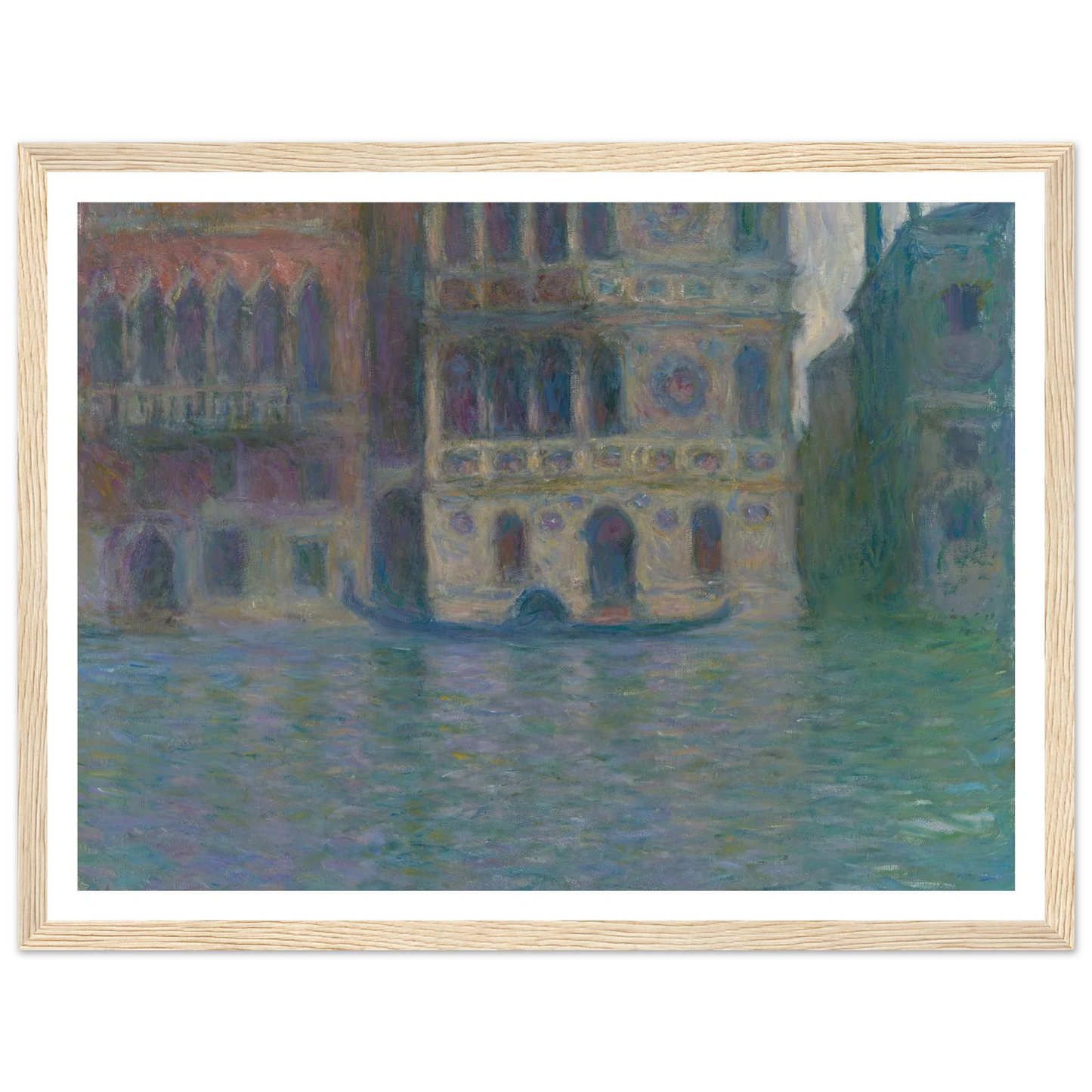 Venice, Palazzo Dario (1908) Art Print | Claude Monet - Framed Poster - 30x40 cm / 12x16″ - Black frame