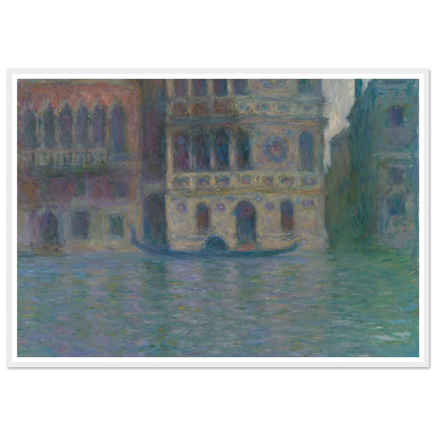 Venice, Palazzo Dario (1908) Art Print | Claude Monet - Framed Poster - 30x40 cm / 12x16″ - Black frame