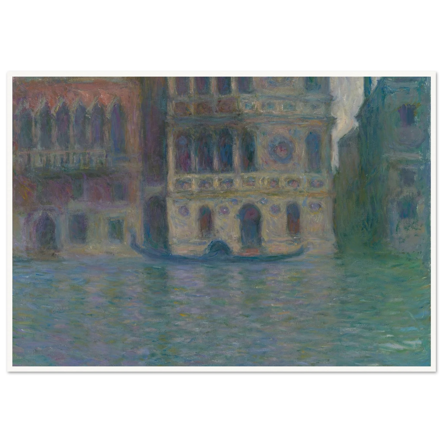 Venice, Palazzo Dario (1908) Art Print | Claude Monet - Framed Poster - 30x40 cm / 12x16″ - Black frame