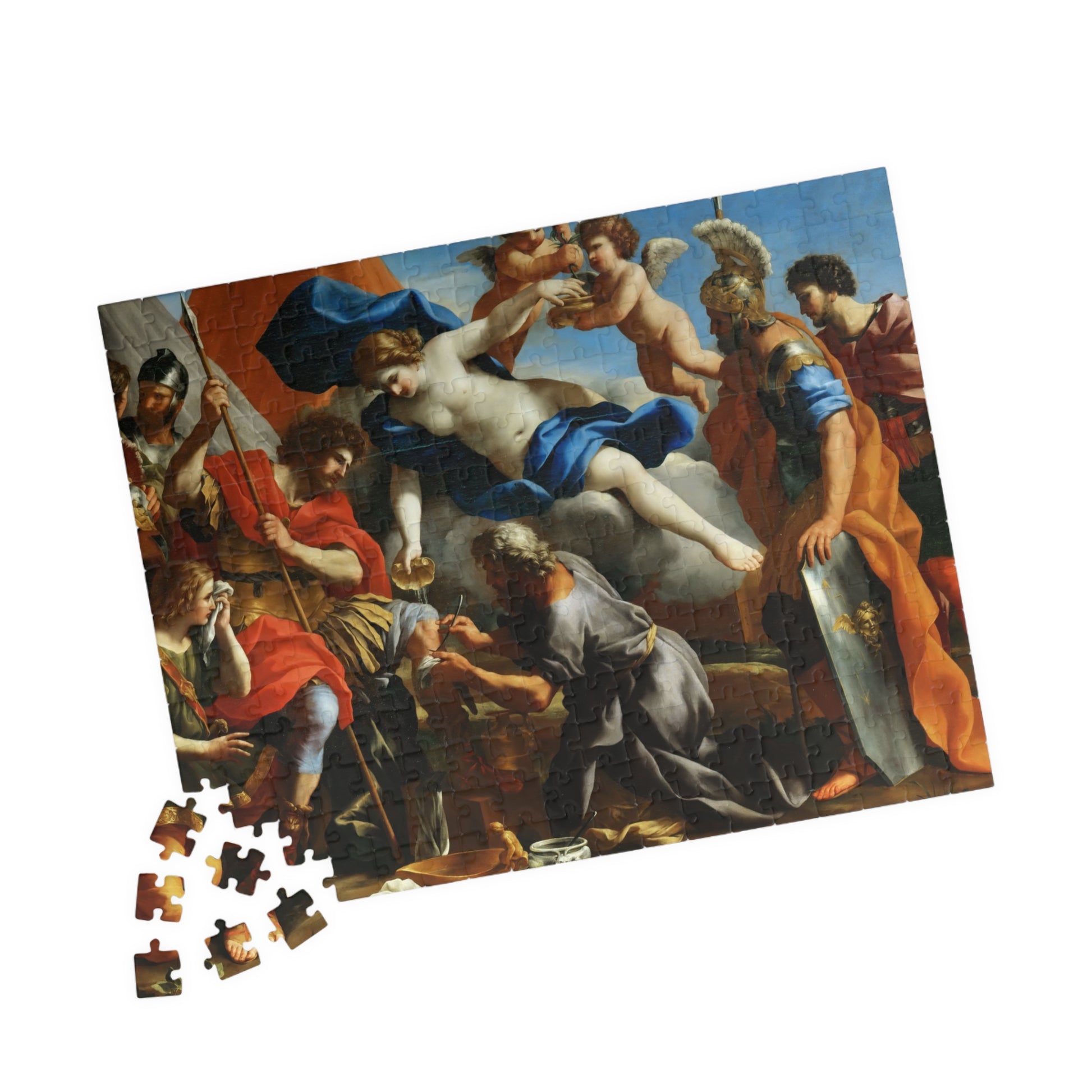 Venus Pouring a Balm on the Wound of Aeneas Puzzle | Giovanni Francesco Romanelli - - 252 pcs (Horizontal) - 
