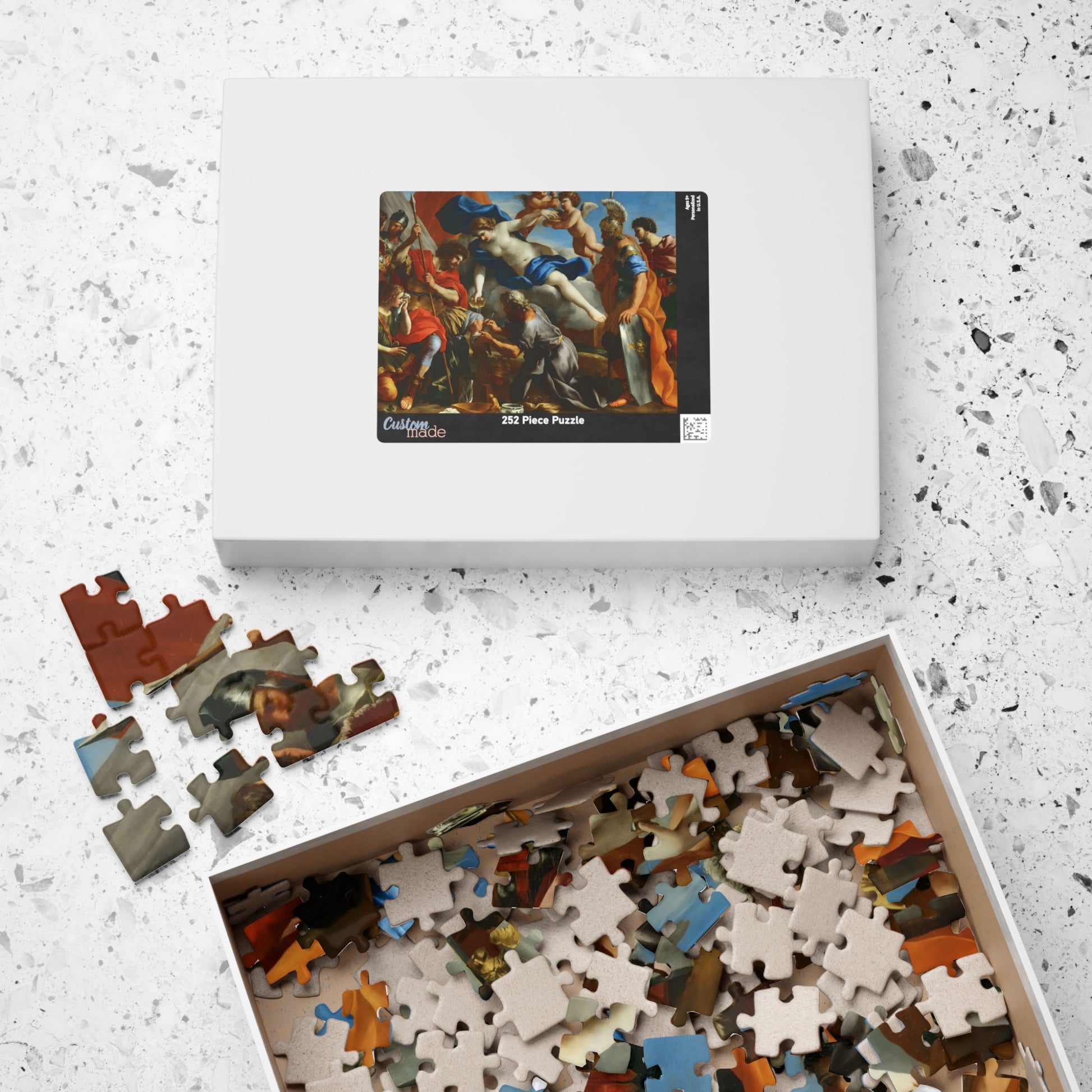 Venus Pouring a Balm on the Wound of Aeneas Puzzle | Giovanni Francesco Romanelli - - 252 pcs (Horizontal) - 